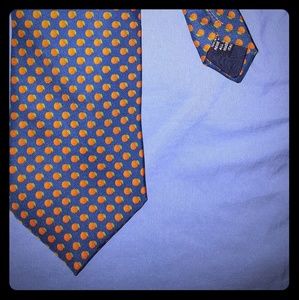 SOUTH BEACH TIES Silk Oranges Print